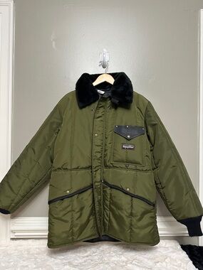 Refrigiwear Iron Tuff Siberian green coat Sz L